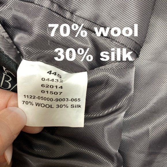 unisex blazer jacket Jos A. Bank 44S M brown wool/ silk classic academia hipster - Picture 7 of 13